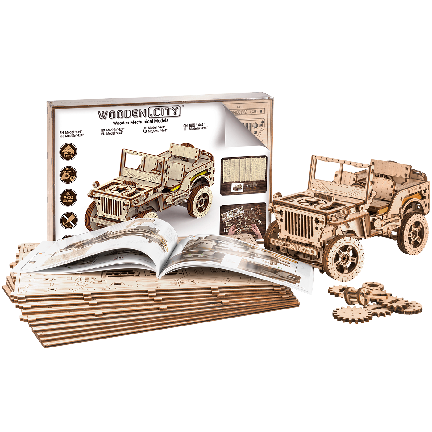 WOODEN.CITY - Wooden Truck Kit Model Cars to Build for Adults - Truck Model  Kits to Build for Adults - Car Model Kit Wooden 3D Puzzles for Adults 