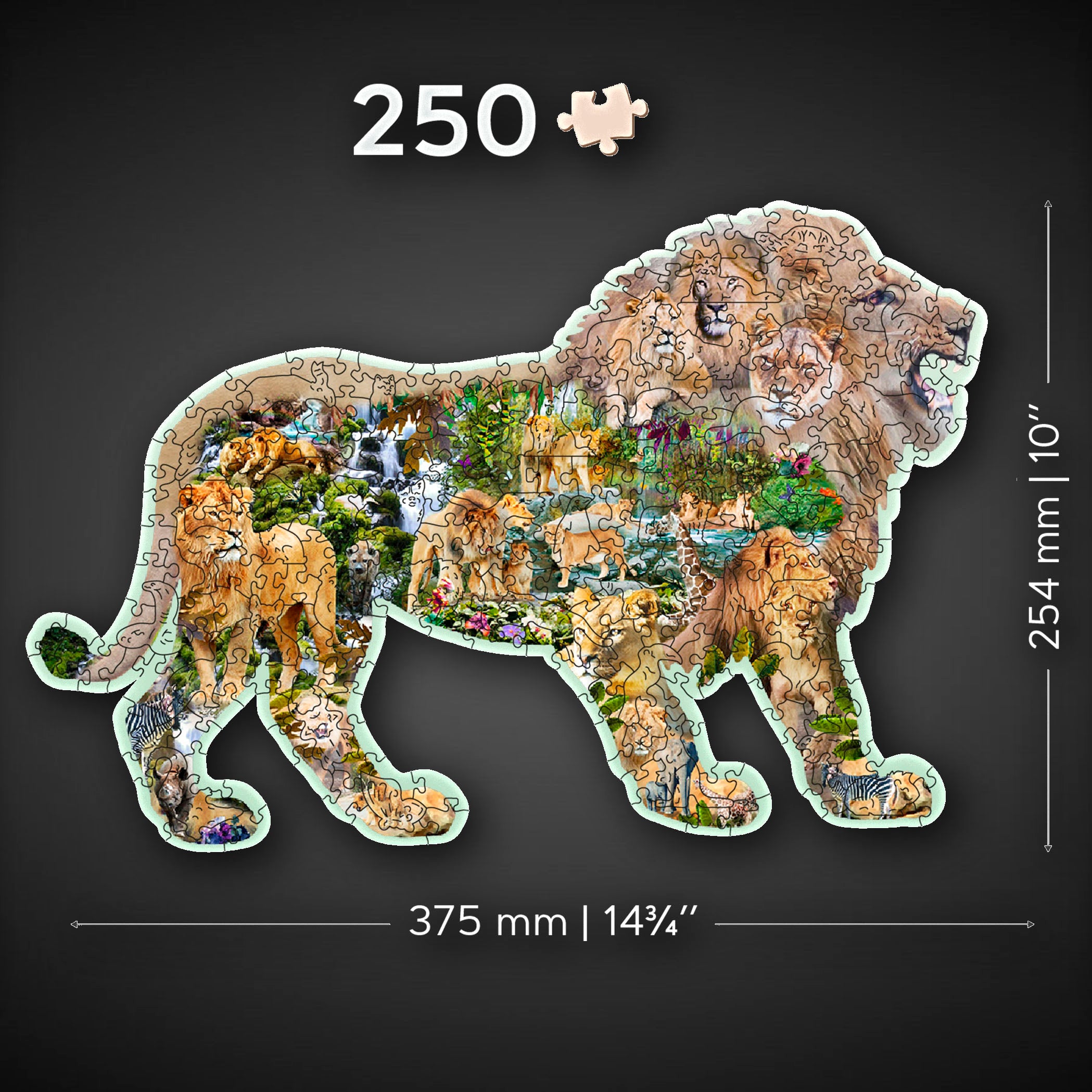 Wooden Jigsaw Puzzle Lion – Magic Puzzzles