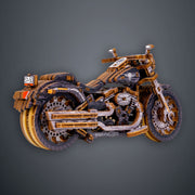 Puzzle 3D Motorbikes "Cruiser V-Twin Limited Edition" Wooden Model Kits For Adults To Build - Model Building Kits Adults Teens