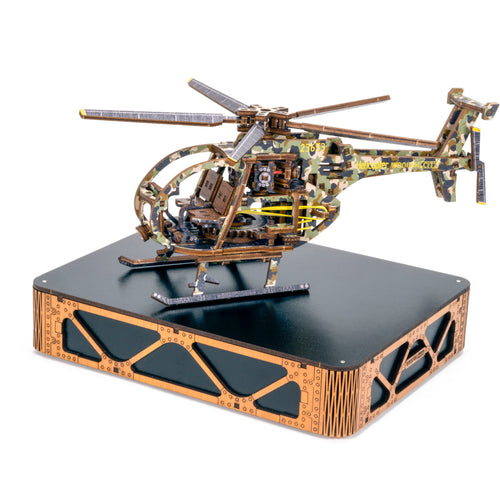 Helicopter Limited Edition - 3D Wooden Mechanical Model
