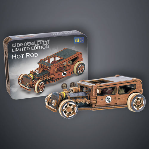 Hot Rod Limited Edition - 3D Wooden Mechanical Model