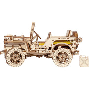 Wooden.City 3D Wooden Puzzle Mechanical Model for Adults and Teens, 4x4 Army Jeep, DIY Kit for Self-Assembly, No Glue Required