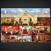 Wooden Jigsaw Puzzle Victorian Mansion 200 pieces | Charming Historical Architecture Puzzle