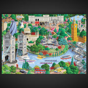 Wooden Jigsaw Puzzle London Sights 200 Pieces | Iconic Landmarks of London Puzzle