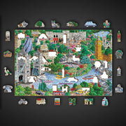 Wooden Jigsaw Puzzle London Sights 505 pcs | Iconic City Landmarks Puzzle