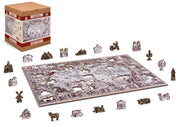 Wooden Jigsaw Puzzle Age of Exploration Map 505 pieces\