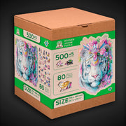 Wooden Jigsaw Puzzle Mystic Tiger 505 Pieces