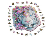 Mystic Tiger Jigsaw Puzzle - A Roaring Good Time with Unique Wooden Pieces