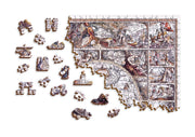 Wooden Jigsaw Puzzle Age of Exploration Map 750 pieces