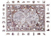 Wooden Jigsaw Puzzle Age of Exploration Map 750 pieces