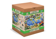 Wooden Jigsaw Puzzle Animal Kingdom Map 1010 pieces by Wooden.City