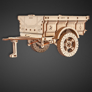 Trailer for SUV Wooden Mechanical Model