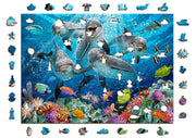Wooden Jigsaw Puzzle Happy Dolphins 1000 pieces