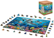 Wooden Jigsaw Puzzle Happy Dolphins 750 pcs