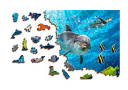 Wooden Jigsaw Puzzle Happy Dolphins 750 pcs