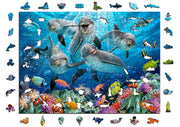 Wooden Jigsaw Puzzle Happy Dolphins 750 pcs