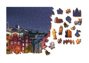 Wooden Jigsaw Puzzle Amsterdam by Night 600 pieces