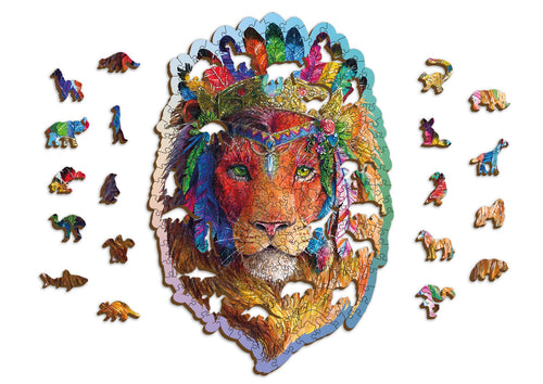 Wooden Jigsaw Puzzle Mystic Lion 250 Pieces –