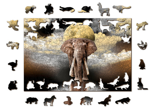 Wooden Jigsaw Puzzle Elephant Dreams 300 pieces