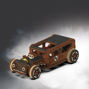 3D Puzzle Hot Rod - Limited Edition - Wooden Vintage Cars Model Kits Adults Build Cars - Retro 3D Puzzles Adults Brain Teaser 14+ Teens