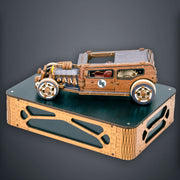 3D Puzzle Hot Rod - Limited Edition - Wooden Vintage Cars Model Kits Adults Build Cars - Retro 3D Puzzles Adults Brain Teaser 14+ Teens