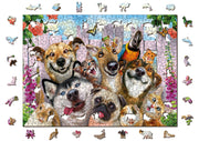 Wooden Jigsaw Puzzle "Crazy Pets" 750 pcs Animal Adults Kids Colorful Bunny Cat Dog Unique Unusual Animal Pieces Wooden.City