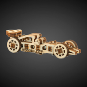 wooden.city Keychain Race Cars Widgets - Wooden Mechanical Model