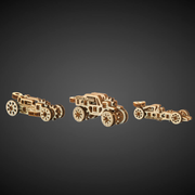 wooden.city Keychain Race Cars Widgets - Wooden Mechanical Model