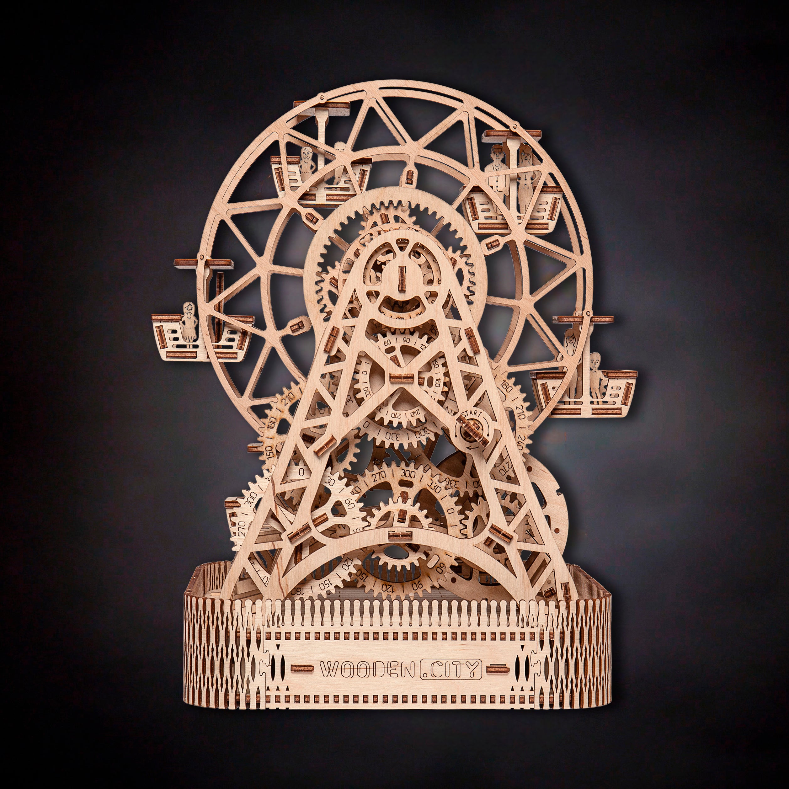 Wooden Mechanical Model Ferris Wheel