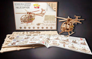 Wooden.City Helicopter 3D Wooden Puzzles for Adults 178 Parts - Aircraft Model Building Kits for Adults - Wooden 3D Puzzles for Adults - 3D Wooden Model Kits for Adults to Build - Scale 1 x 30